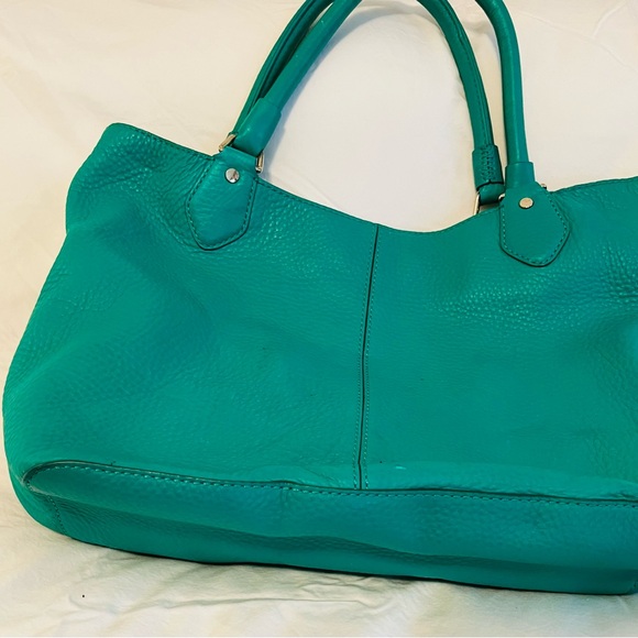 👛♥️Cole Haan shoulder purse in a greenish Turquoise 🤩 - Picture 9 of 11